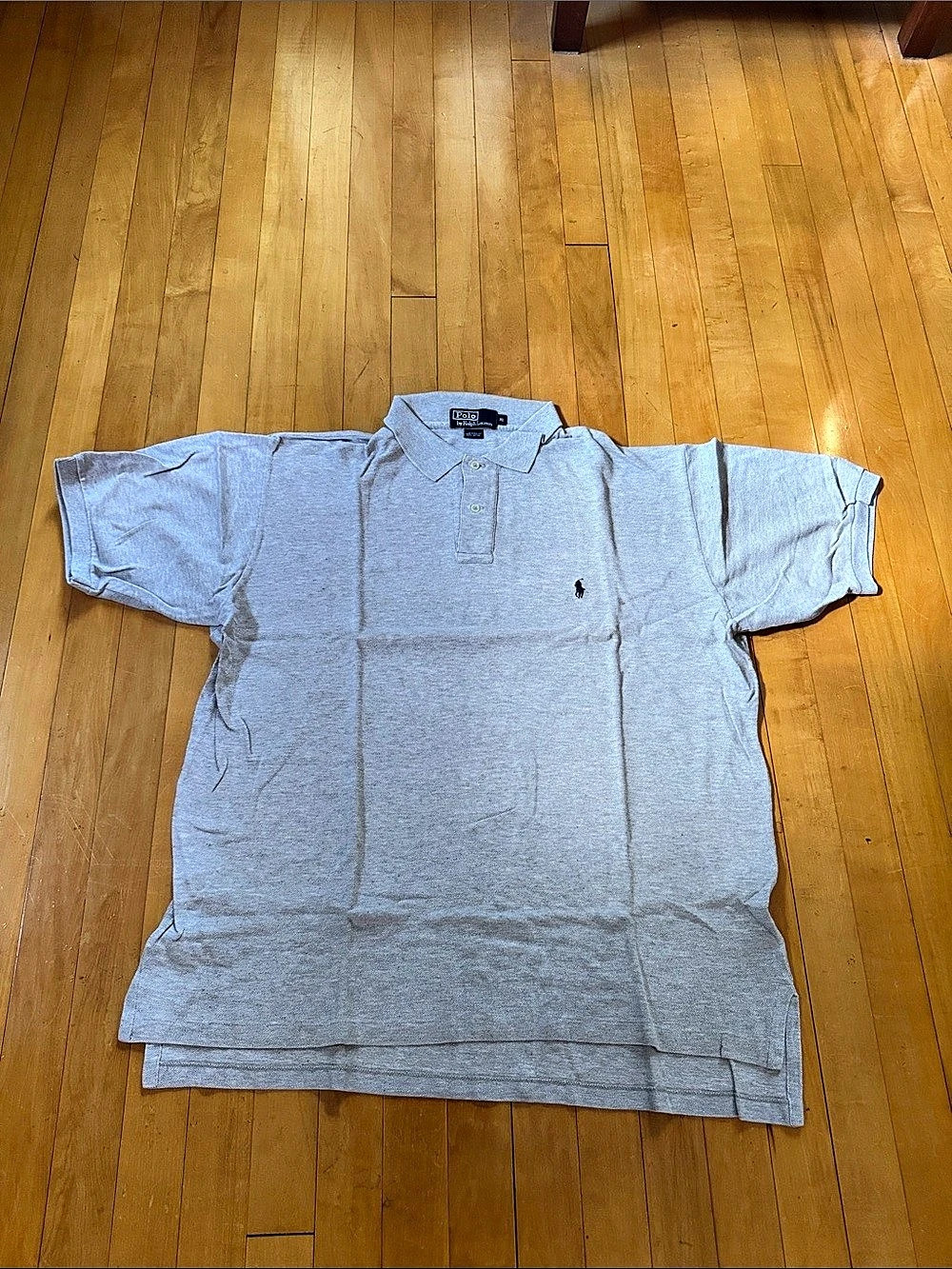 Polo Ralph Lauren grey Polo logo Shirt men’s XL